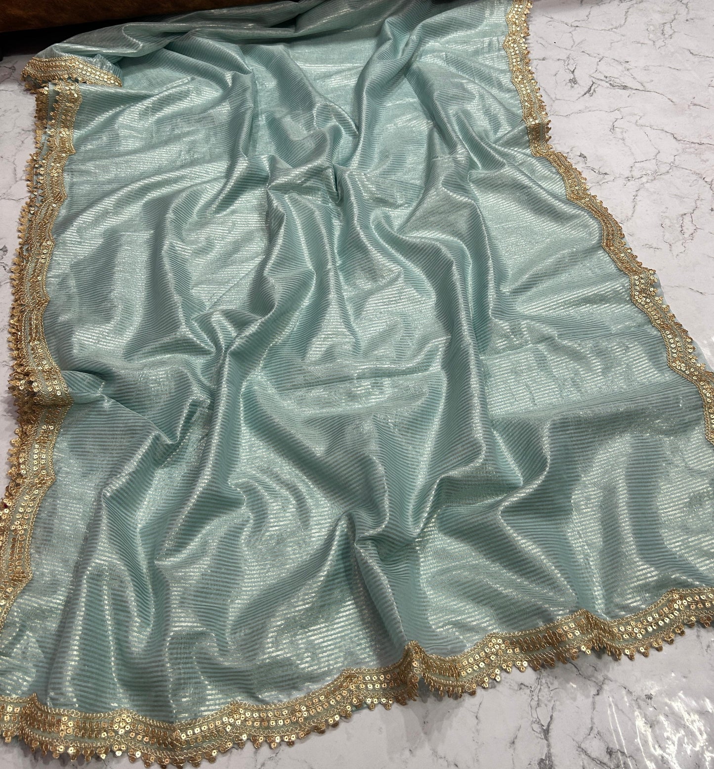 Premium Banarasi Malai Cotton Silk Saree with Cutwork Lace Border MCS-01